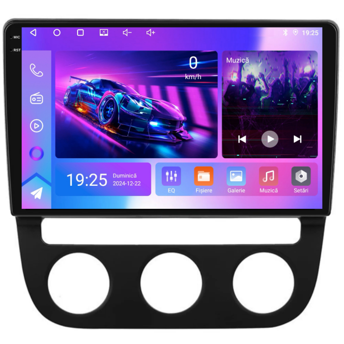 Navigatie Dedicata Volkswagen Golf5/Jetta (2004-2009), 10Inch, 2Gb Ram, 32Gb Stocare, Carplay - Clima Automata [10]