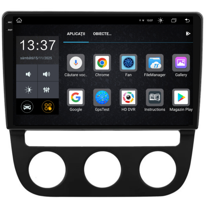 Navigatie Dedicata Volkswagen Golf5/Jetta (2004-2009), 10Inch, 8Gb Ram, 256Gb Stocare, Carplay - Clima Automata [6]