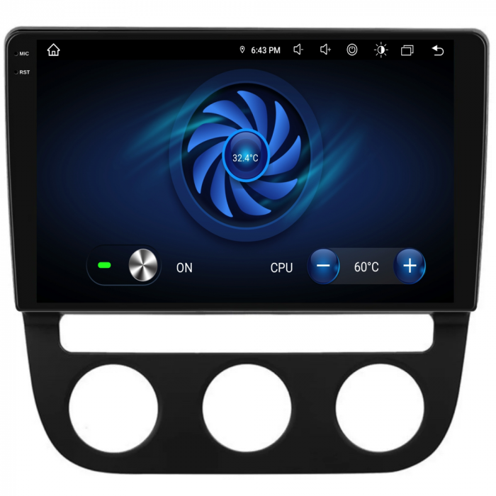 Navigatie Dedicata Volkswagen Golf5/Jetta (2004-2009), 2K, 8Gb Ram, 256Gb Stocare, Carplay - Clima Automata [9]