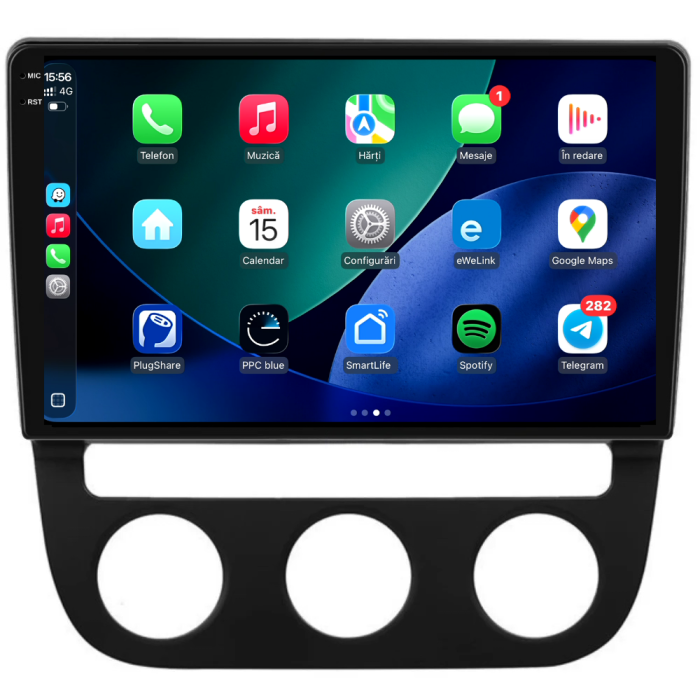 Navigatie Dedicata Volkswagen Golf5/Jetta (2004-2009), 10Inch, 8Gb Ram, 256Gb Stocare, Carplay - Clima Automata [3]