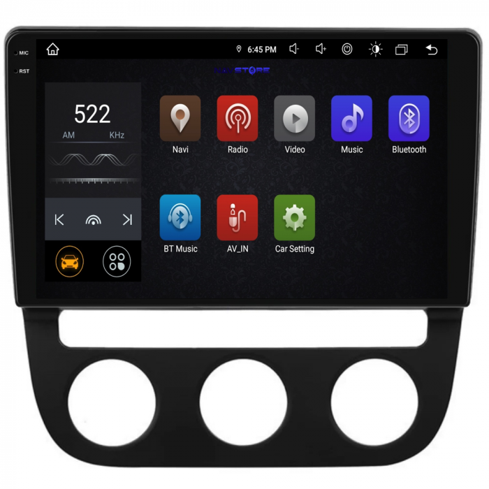 Navigatie Dedicata Volkswagen Golf5/Jetta (2004-2009), 10Inch, 8Gb Ram, 256Gb Stocare, Carplay - Clima Automata [7]
