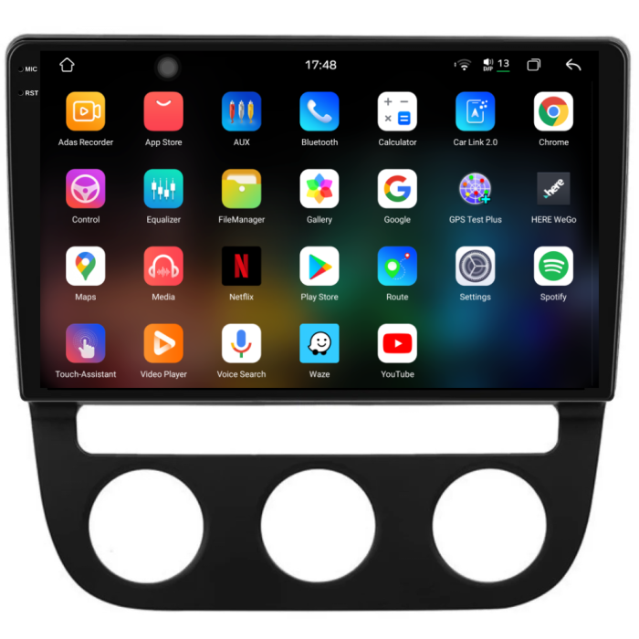 Navigatie Dedicata Volkswagen Golf5/Jetta (2004-2009), 2K, 12Gb Ram, 256Gb Stocare, Carplay - Clima Automata [3]