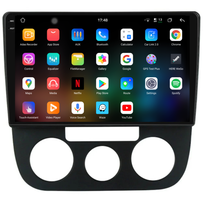 Navigatie Dedicata Volkswagen Golf5/Jetta (2004-2009), 2K, 12Gb Ram, 256Gb Stocare, Carplay - Clima Manuala [3]