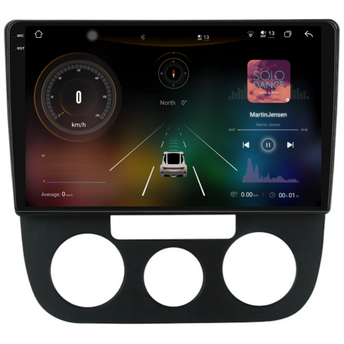 Navigatie Dedicata Volkswagen Golf5/Jetta (2004-2009), 2K, 12Gb Ram, 256Gb Stocare, Carplay - Clima Manuala [2]