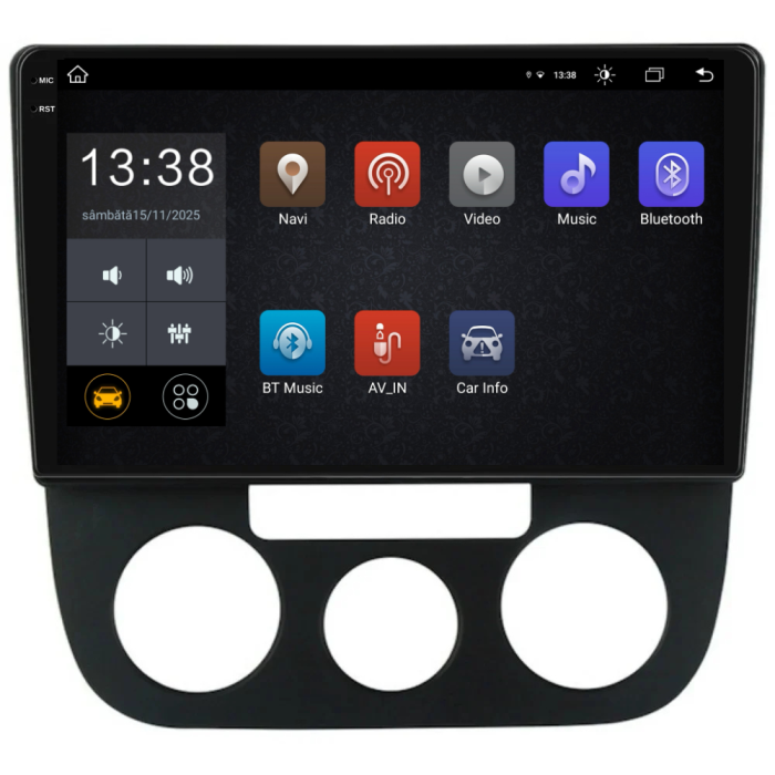 Navigatie Dedicata Volkswagen Golf5/Jetta (2004-2009), 2K, 4Gb Ram, 64Gb Stocare, Carplay - Clima Manuala [4]