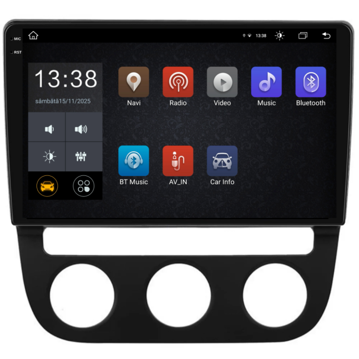 Navigatie Dedicata Volkswagen Golf5/Jetta (2004-2009), 2K, 8Gb Ram, 256Gb Stocare, Carplay - Clima Automata [4]