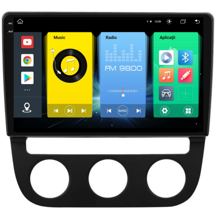 Navigatie Dedicata Volkswagen Golf5/Jetta (2004-2009), 2K, 8Gb Ram, 256Gb Stocare, Carplay - Clima Automata [7]