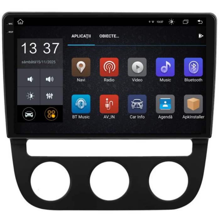 Navigatie Dedicata Volkswagen Golf5/Jetta (2004-2009), 2K, 8Gb Ram, 256Gb Stocare, Carplay - Clima Automata [5]