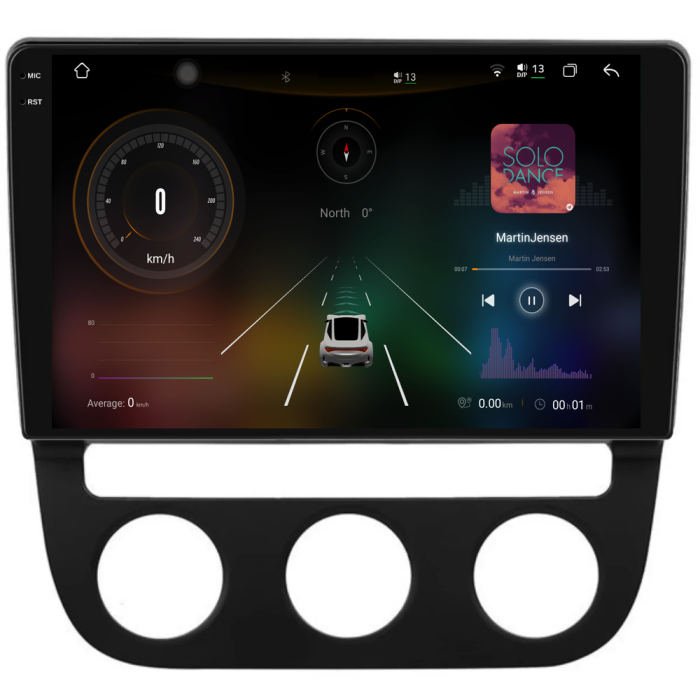 Navigatie Dedicata Volkswagen Golf5/Jetta (2004-2009), 2K, 12Gb Ram, 256Gb Stocare, Carplay - Clima Automata [2]