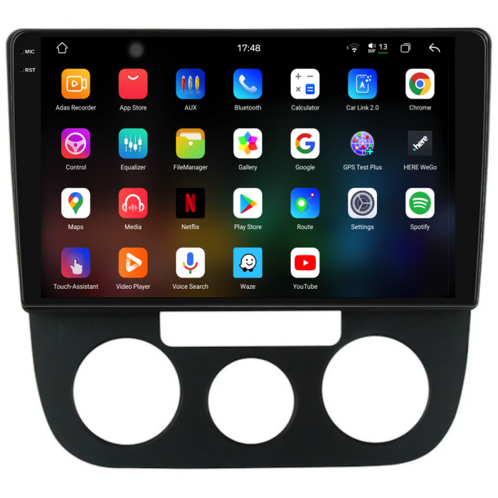 Navigatie Dedicata Volkswagen Golf5/Jetta (2004-2009), 2K, 12Gb Ram, 256Gb Stocare, Carplay - Clima Manuala [3]