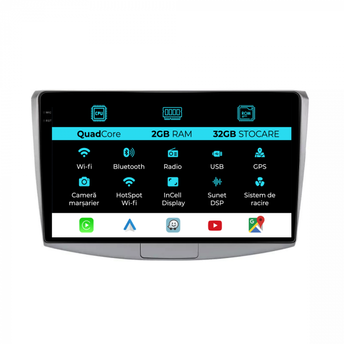 Navigatie Dedicata Volkswagen Passat B6/B7/CC (2005-2015), 10Inch, 2Gb Ram, 32Gb Stocare, Carplay [1]