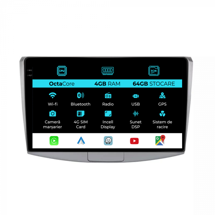 Navigatie Dedicata Volkswagen Passat B6/B7/CC (2005-2015), 10Inch, 4Gb Ram, 64Gb Stocare, Carplay [1]