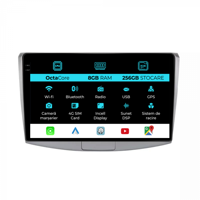 Navigatie Dedicata Volkswagen Passat B6/B7/CC (2005-2015), 10Inch, 8Gb Ram, 256Gb Stocare, Carplay [1]