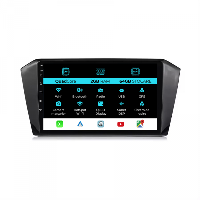 Navigatie Dedicata Volkswagen Passat B8 (2015 - 2022), 10 Inch, 2Gb Ram, 64Gb stocare, Carplay [1]