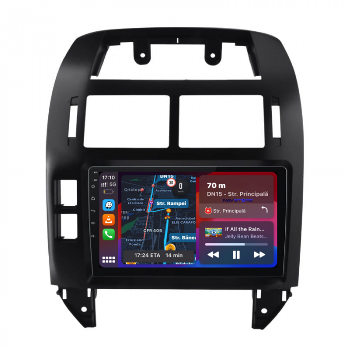 Navigatie Dedicata Volkswagen Polo (2004-2011), 9Inch, 1Gb Ram, 32Gb Stocare, Carplay [2]
