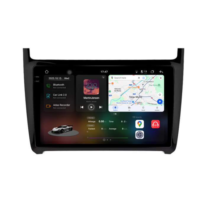 Navigatie Dedicata Volkswagen Polo (2009-2018), 2K, 12Gb Ram, 256Gb Stocare, Carplay [1]