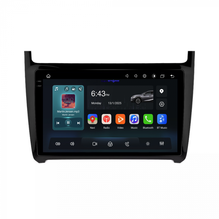 Navigatie Dedicata Volkswagen Polo (2009-2018),QuadCore, 9Inch, 4Gb Ram, 64Gb Stocare, Carplay [4]