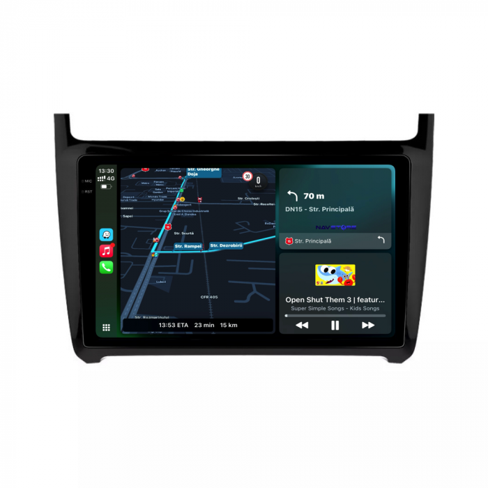 Navigatie Dedicata Volkswagen Polo (2009-2018),QuadCore, 9Inch, 4Gb Ram, 64Gb Stocare, Carplay [2]