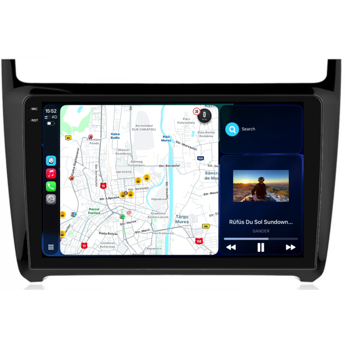 Navigatie Dedicata Volkswagen Polo (2009-2018), 9Inch, 6Gb Ram, 128Gb Stocare, Carplay [2]