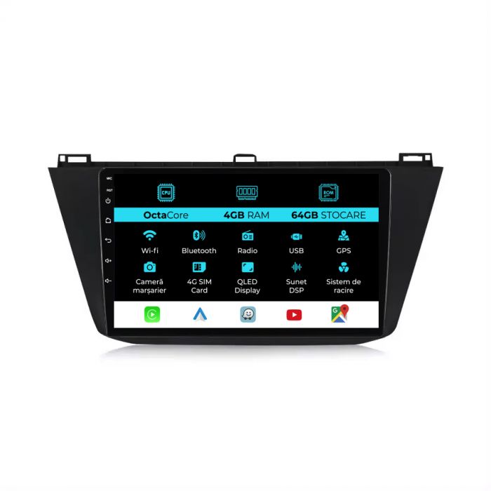 Navigatie Dedicata Volkswagen Tiguan (2016 - 2023) 10 Inch, 4Gb Ram, 64Gb stocare, Carplay [1]