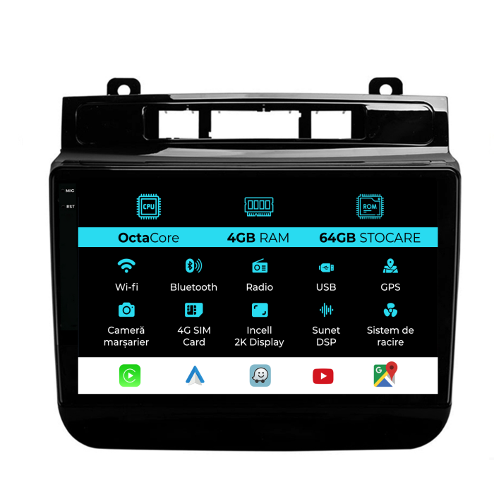 Navigatie Dedicata Volkswagen Touareg (2010-2018), 2K, 4Gb Ram, 64Gb Stocare, Carplay [1]