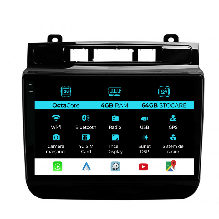 Navigatie Dedicata Volkswagen Touareg (2010-2018), 9Inch, 4Gb Ram, 64Gb Stocare, Carplay [1]