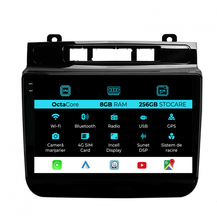 Navigatie Dedicata Volkswagen Touareg (2010-2018), 9Inch, 8Gb Ram, 256Gb Stocare, Carplay [1]