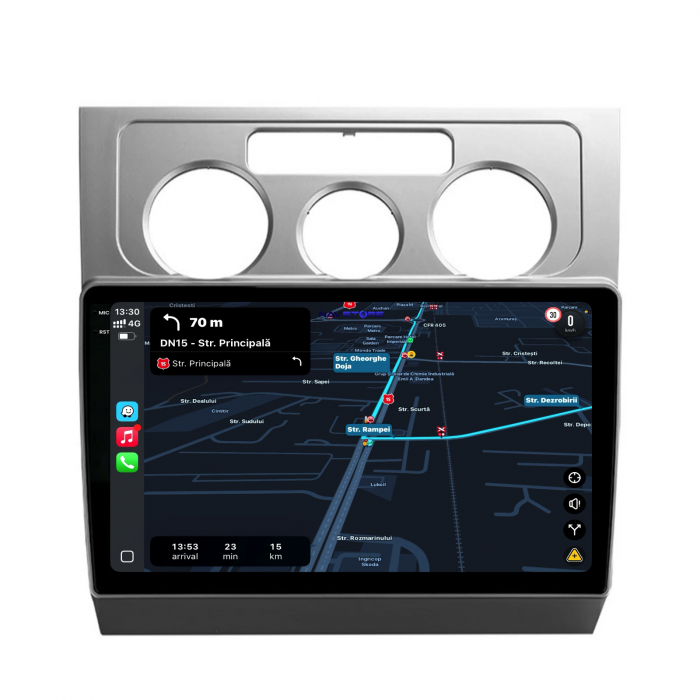 Navigatie Dedicata Volkswagen Touran (2003-2010), 10Inch, 12Gb Ram, 256Gb Stocare, Carplay [2]