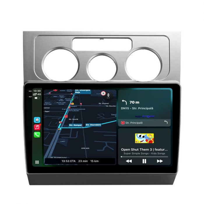 Navigatie Dedicata Volkswagen Touran (2003-2010), 10Inch, 12Gb Ram, 256Gb Stocare, Carplay [1]