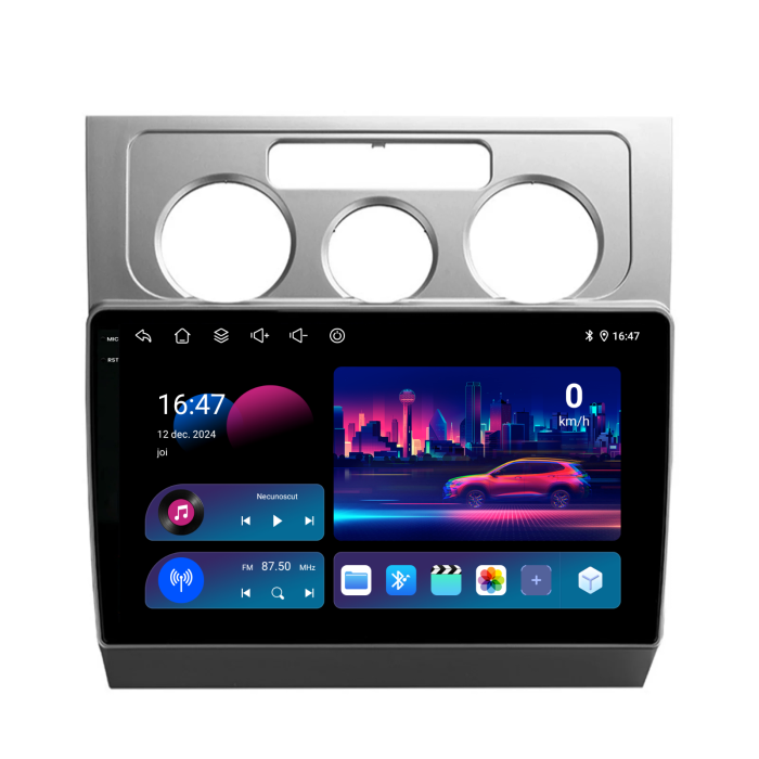 Navigatie Dedicata Volkswagen Touran (2003-2010), 10Inch, 4Gb Ram, 64Gb Stocare, Carplay [4]