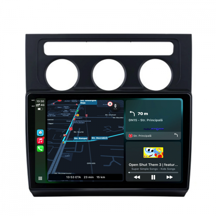 Navigatie Dedicata Volkswagen Touran (2003-2010),QuadCore, 10Inch, 4Gb Ram, 64Gb Stocare, Carplay [2]