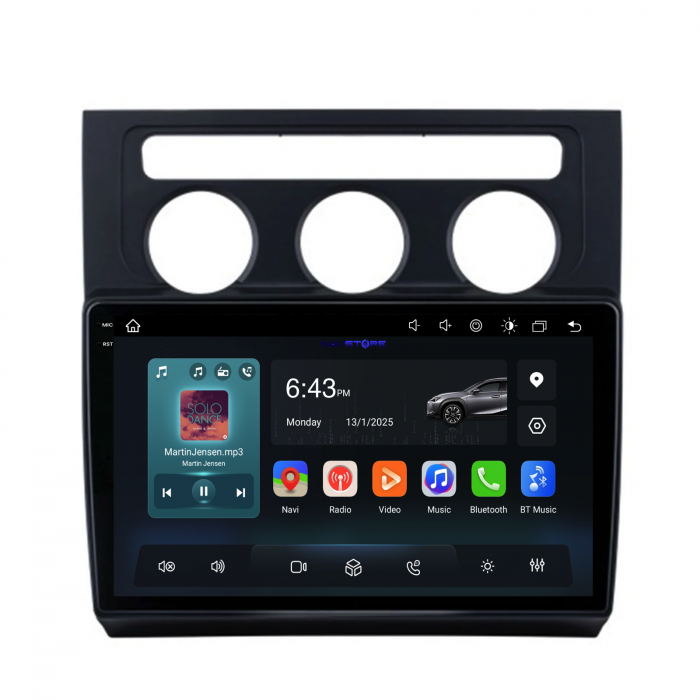 Navigatie Dedicata Volkswagen Touran (2003-2010),QuadCore, 10Inch, 4Gb Ram, 64Gb Stocare, Carplay [5]