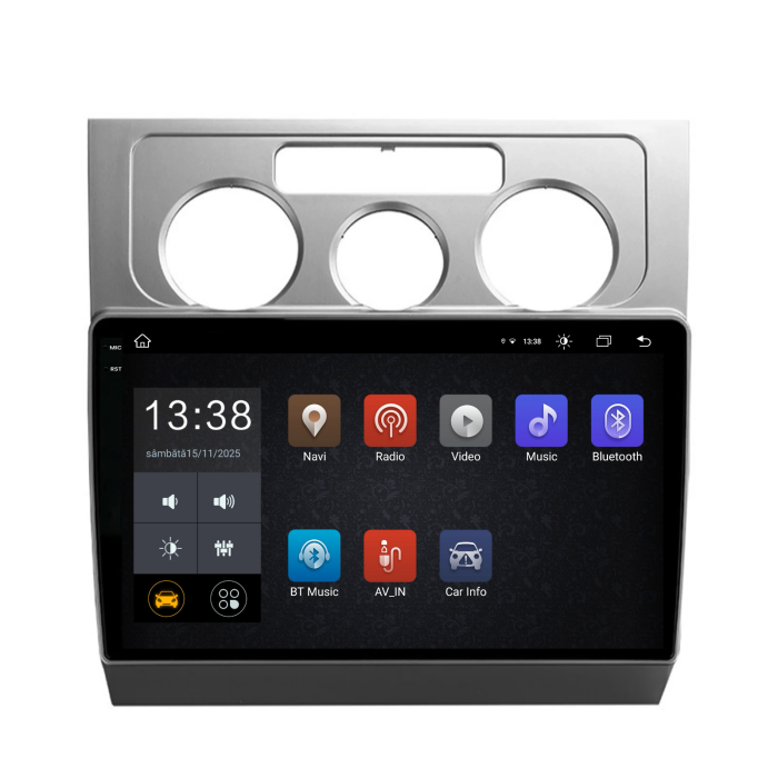 Navigatie Dedicata Volkswagen Touran (2003-2010), 10Inch, 8Gb Ram, 256Gb Stocare, Carplay [4]