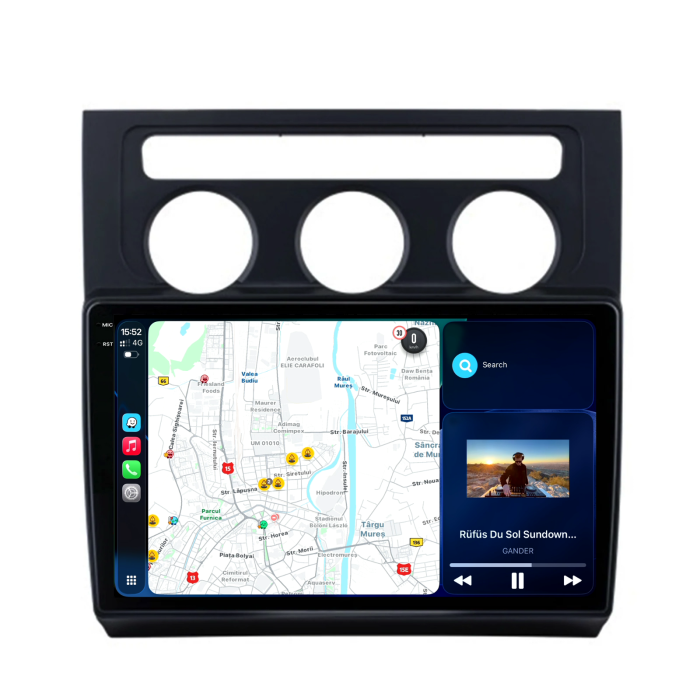 Navigatie Dedicata Volkswagen Touran (2003-2010), 2K, 8Gb Ram, 256Gb Stocare, Carplay [2]