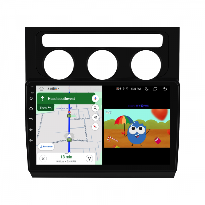 Navigatie Dedicata Volkswagen Touran (2003-2010), 10Inch, 1Gb Ram, 32Gb Stocare, Carplay [5]