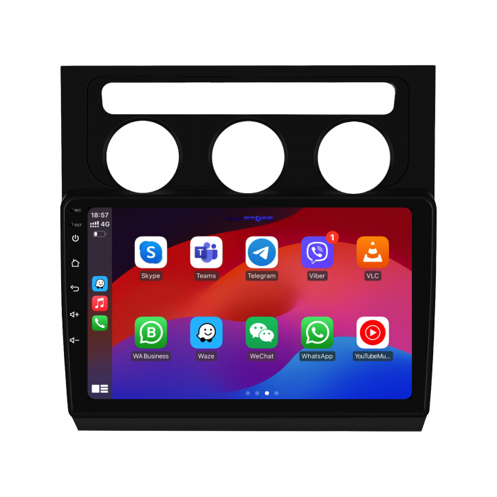 Navigatie Dedicata Volkswagen Touran (2003-2010), 10Inch, 1Gb Ram, 32Gb Stocare, Carplay [4]