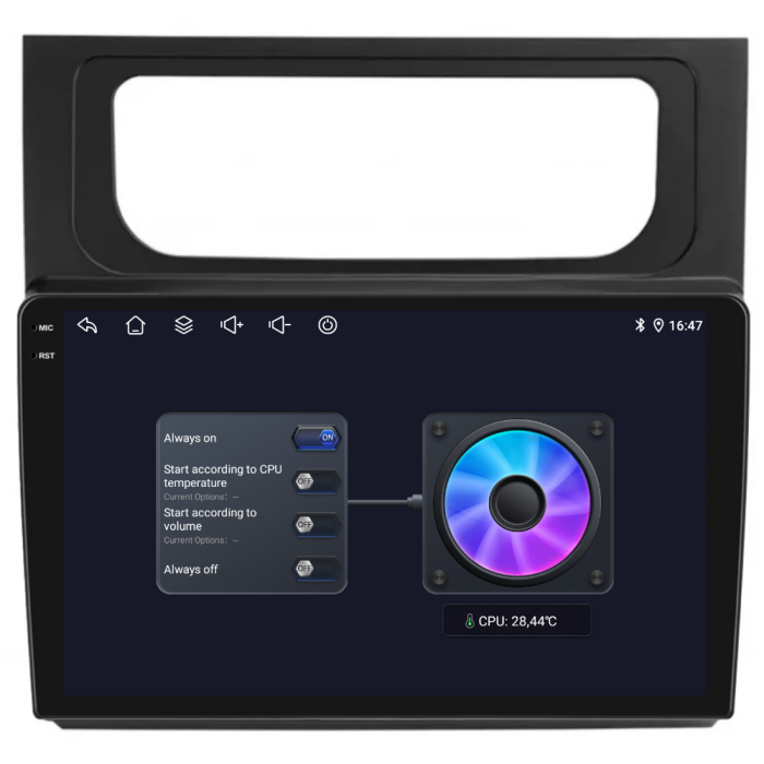 Navigatie Dedicata Volkswagen Touran (2010-2015), 2K, 4Gb Ram, 64Gb Stocare, Carplay [8]