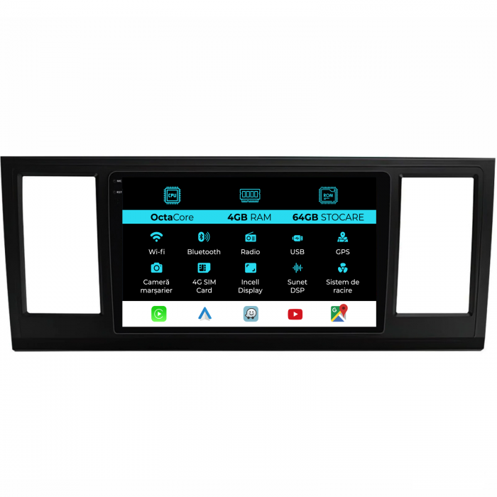 Navigatie Dedicata Volkswagen Transporter T6 (2016 - 2020), 9Inch, 4Gb Ram, 64Gb Stocare, Carplay [1]