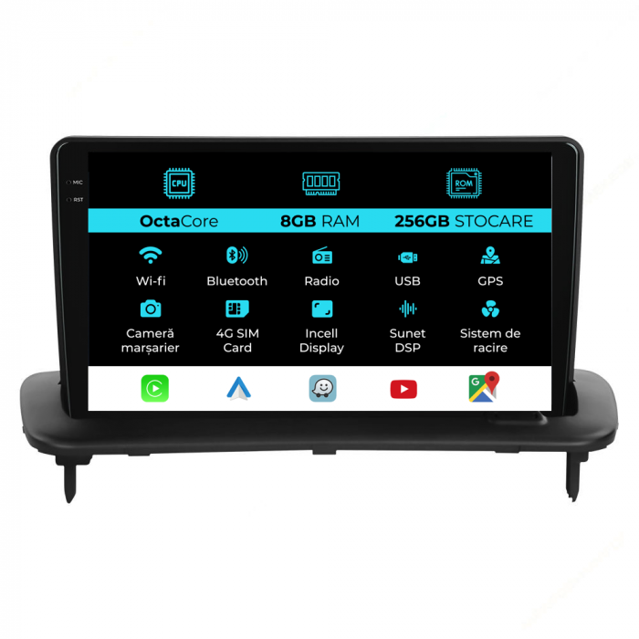 Navigatie Dedicata Volvo S40 (2004-2012), 9Inch, 8Gb Ram, 256Gb Stocare, Carplay [1]