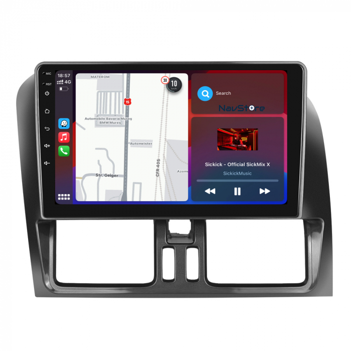 Navigatie Android Dedicata Volvo Xc60 (2008 - 2017), 9 Inch, 4Gb Ram, 64Gb stocare, Bluetooth, WiFi, Carplay [6]