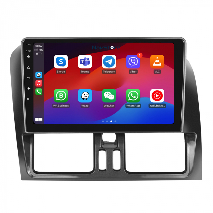 Navigatie Android Dedicata Volvo Xc60 (2008 - 2017), 9 Inch, 4Gb Ram, 64Gb stocare, Bluetooth, WiFi, Carplay [7]