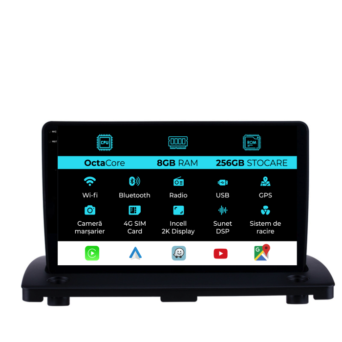 Navigatie Dedicata Volvo Xc90 (2002-2014), 2K, 8Gb Ram, 256Gb Stocare, Carplay [1]
