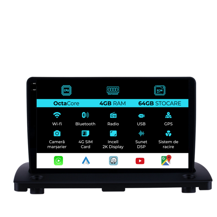 Navigatie Dedicata Volvo Xc90 (2002-2014), 2K, 4Gb Ram, 64Gb Stocare, Carplay [1]