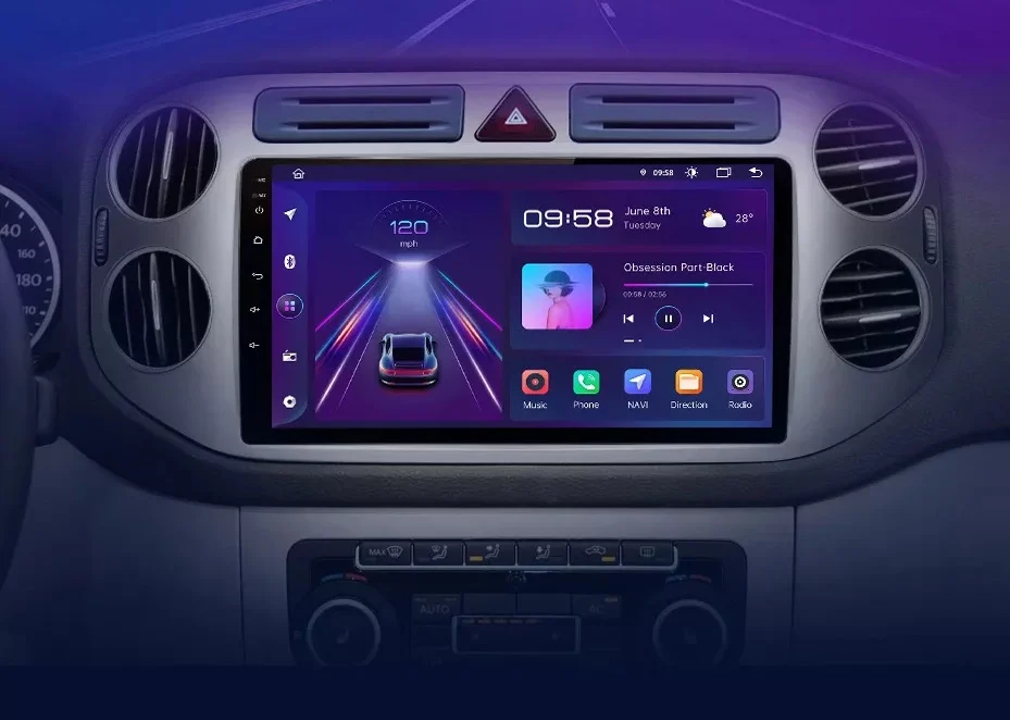 Navigatie Dedicata Volkswagen Tiguan (2006-2016), 9Inch, 6Gb Ram, 128Gb Stocare, Carplay [8]