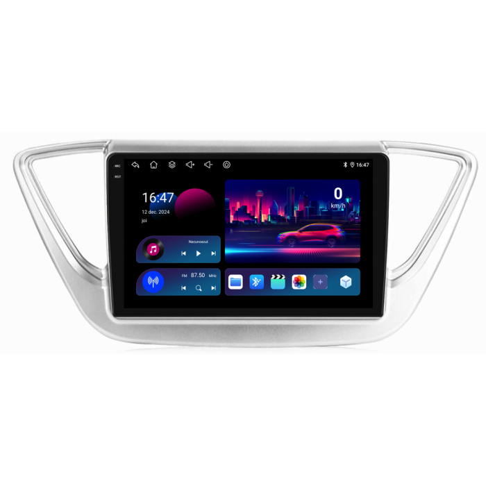 Navigatie Hyundai Accent (2017 - 2020), 9 Inch, 2Gb Ram, 32Gb Stocare, Android Auto, Carplay [4]