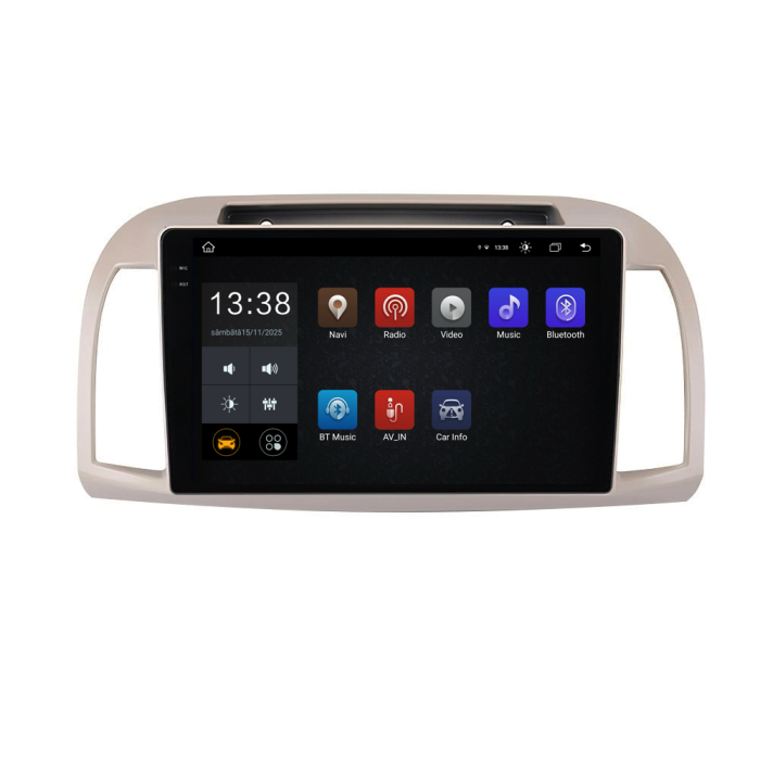 Navigatie Nissan Micra k12 (2002 - 2010), 2K, 8Gb Ram, 256Gb Stocare, Android Auto, Carplay [4]