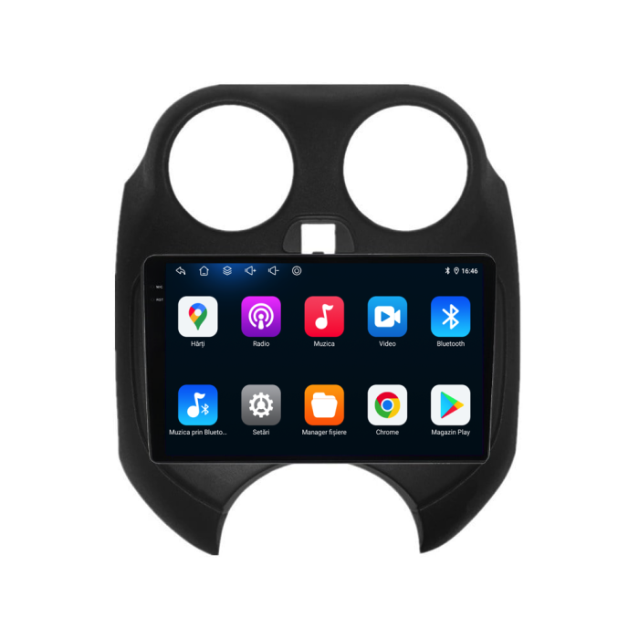 Navigatie Nissan Micra K13 (2010 - 2013),QuadCore, 9 Inch, 4Gb Ram, 64Gb Stocare, Android Auto, Carplay [6]