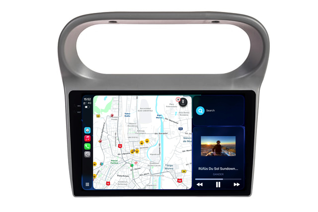 Navigatie Renault Twingo (2005 - 2013), 9 Inch, 6Gb Ram, 128Gb Stocare, Android Auto, Carplay [2]