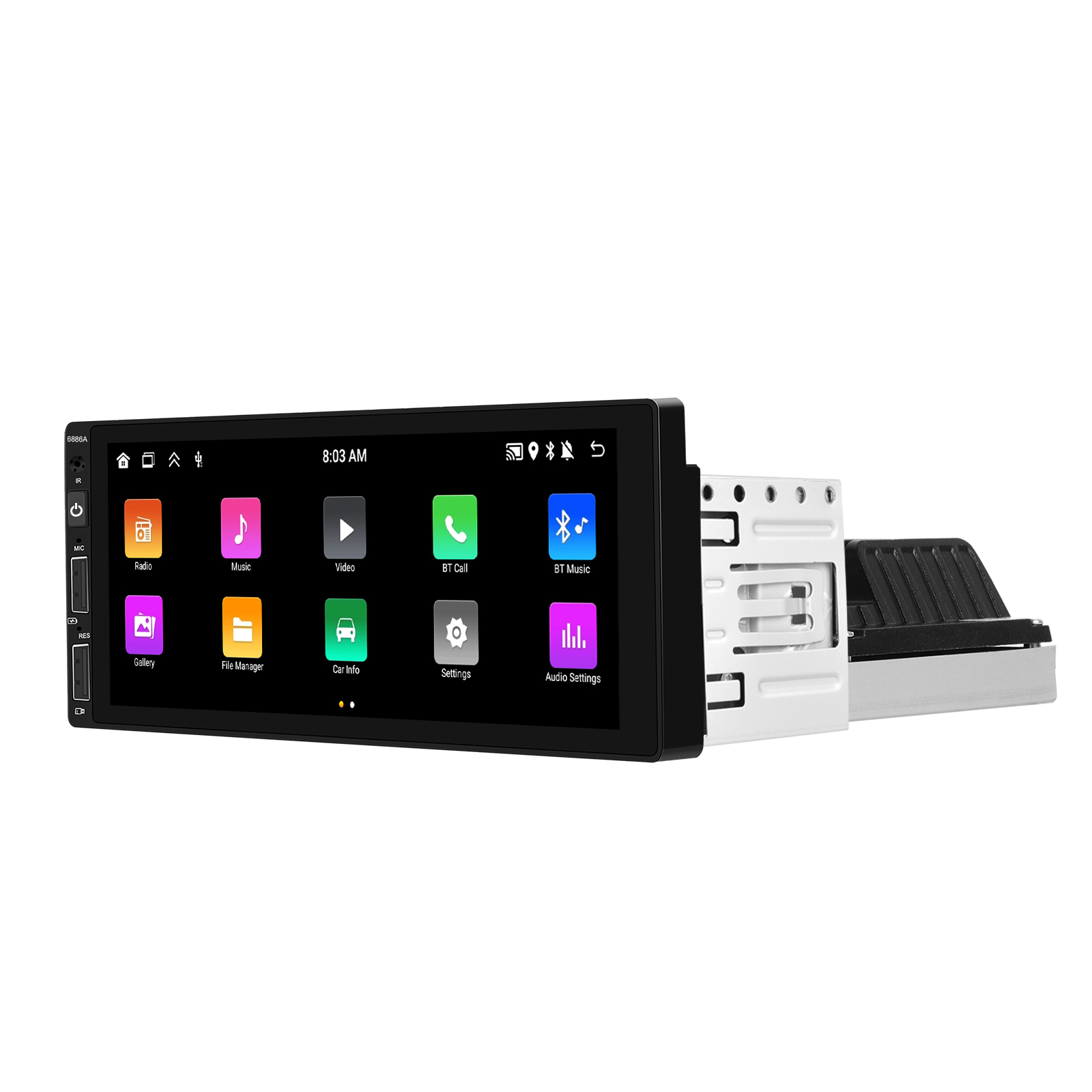Navigatie Universala Android 1DIN, 6.86 Inch, 2Gb Ram, 64Gb stocare, Bluetooth, WiFi, Waze, Youtube [3]