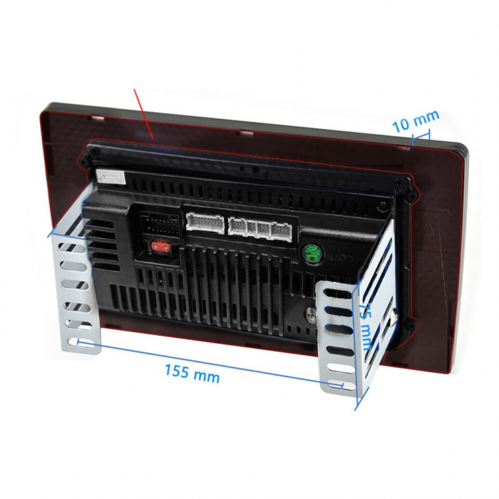 Navigatie Universala Android 2DIN, 10Inch, 2Gb Ram, 64Gb stocare, Bluetooth, WiFi, Carplay, Andorid Auto [4]